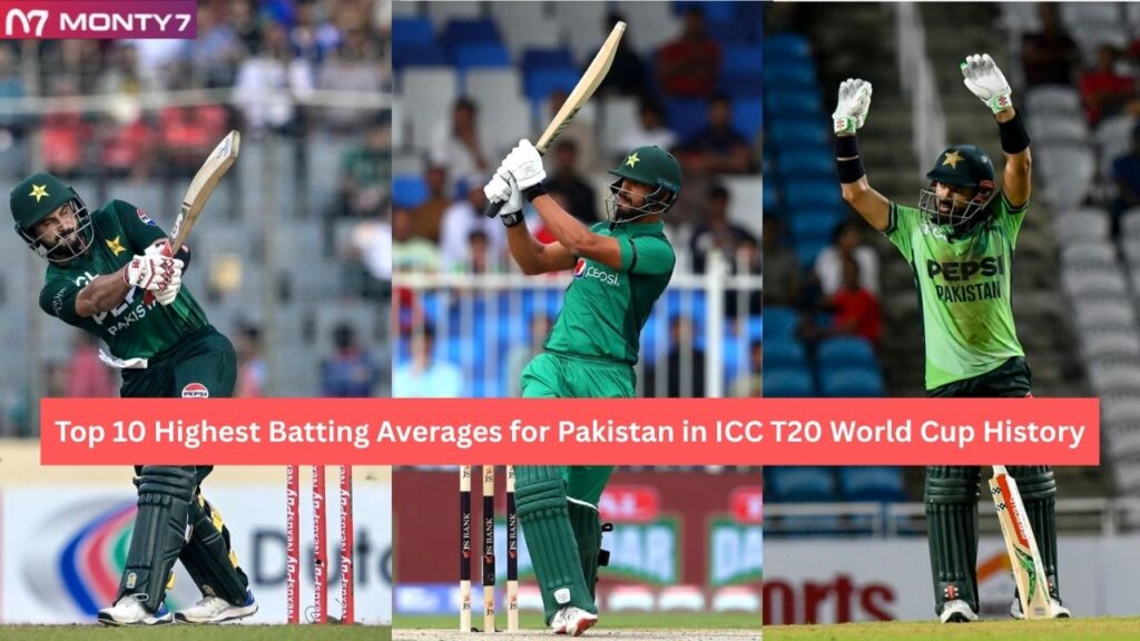 Highest Batting Averages for Pakistan in ICC T20 World Cup History