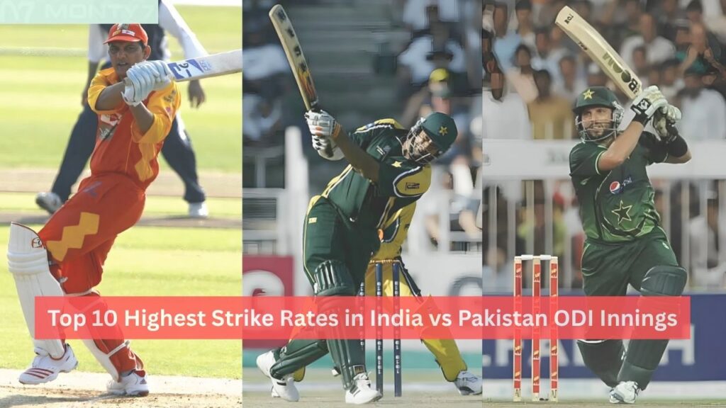 Highest Strike Rates in India vs Pakistan ODI Innings