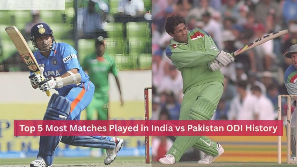 Most Matches Played in India vs Pakistan ODI History