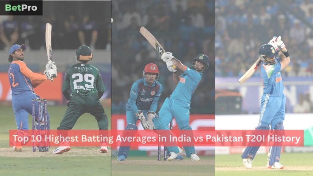 Highest Batting Averages in India vs Pakistan T20I History