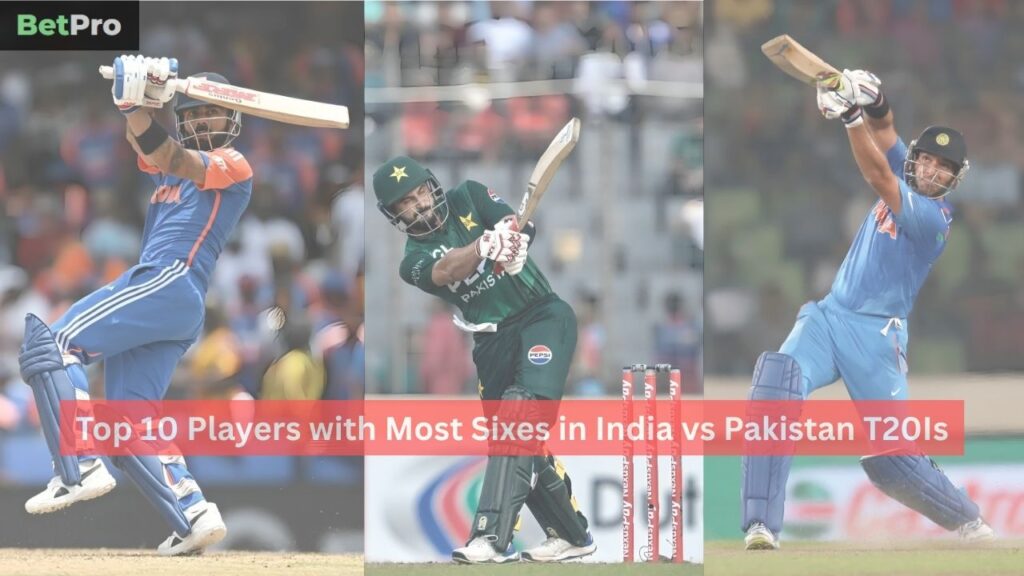 Most Sixes in India vs Pakistan T20Is