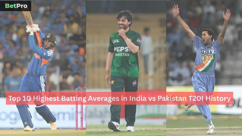 Highest Batting Averages in India vs Pakistan T20I History