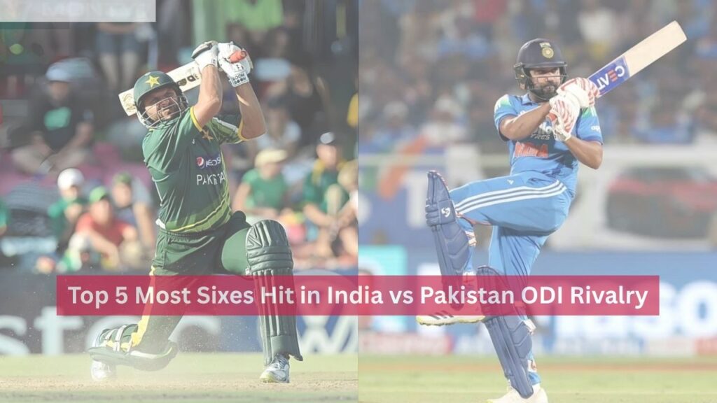 Most Sixes Hit in India vs Pakistan ODI Rivalry