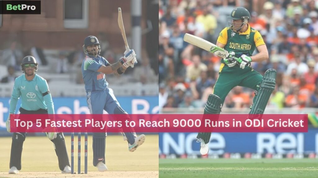 Fastest Players to reach 9000 Runs in ODI Cricket
