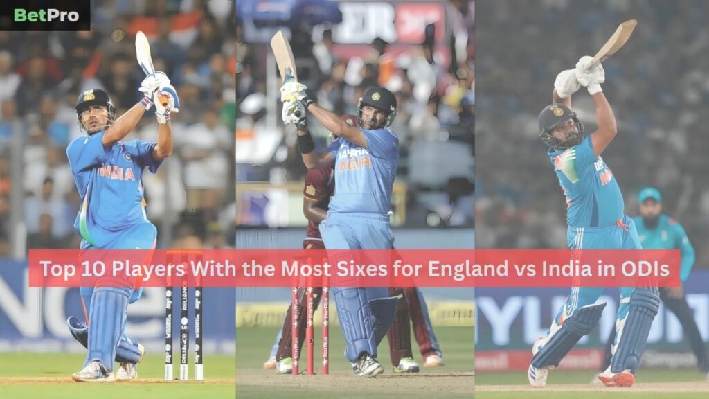 Most Sixes for England vs India in ODIs