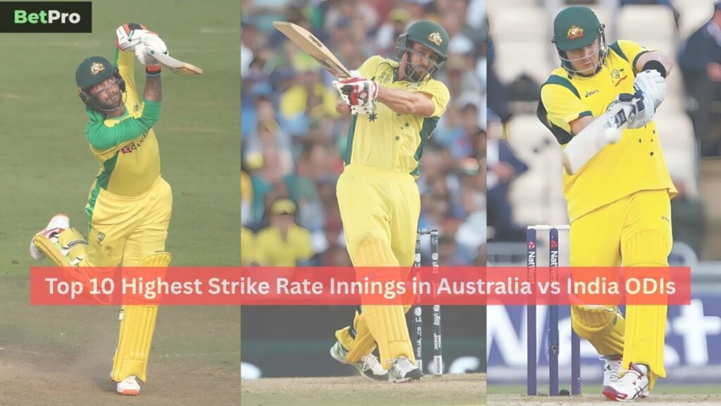 Highest Strike Rate Innings in Australia vs India ODIs