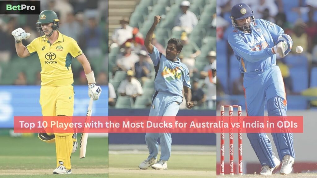 Most Ducks for Australia vs India in ODIs