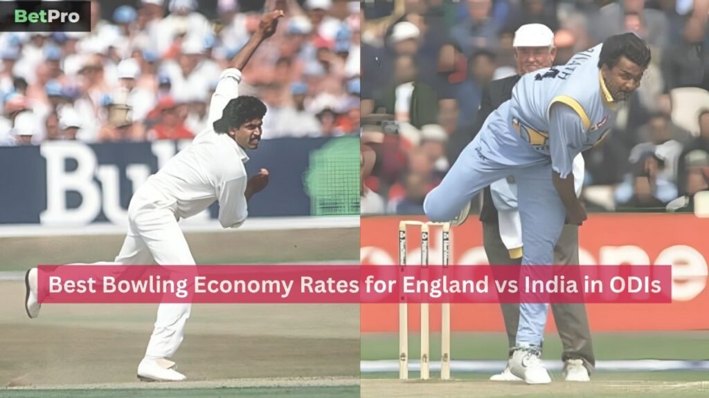 Best Bowling Economy Rates for England vs India in ODIs