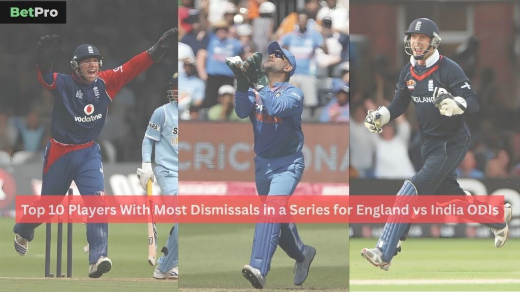 Most Dismissals in a Series for England vs India ODIs
