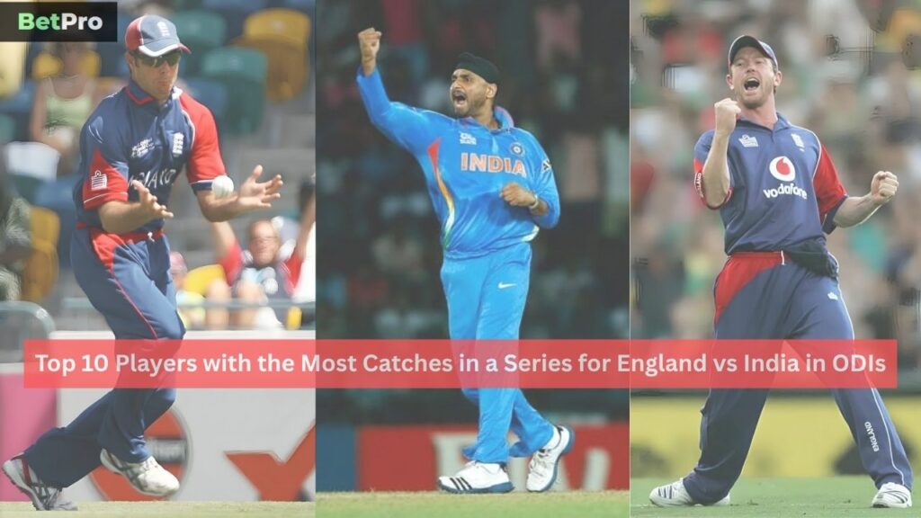 Most Catches in a Series for England vs India in ODIs