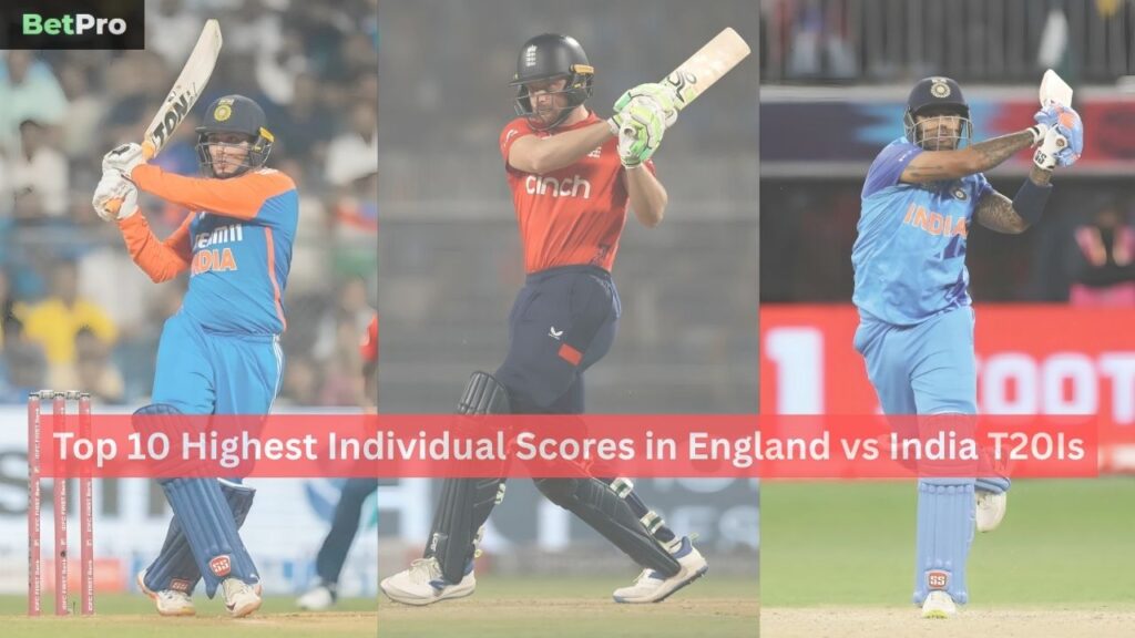 Highest Individual Scores in England vs India T20Is